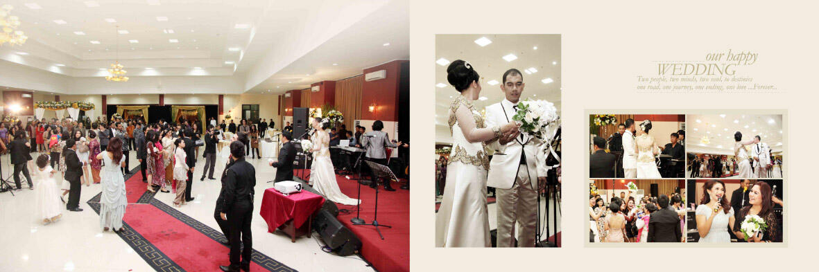 Hasil editan album wedding