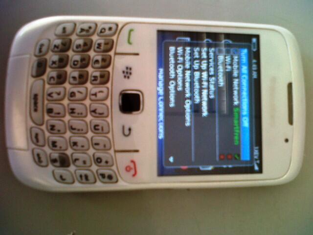 Blackberry Gemini Aris 8530 CDMA White garansi bless 2 tahun Karawang