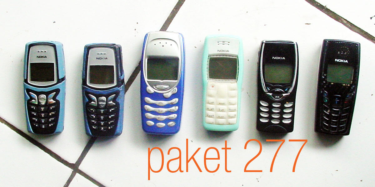 Jual HP Jadul Paket 277: Nokia 5210 (2unit), 1100, 3610, 8210, 3315