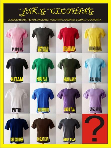 READY STOCK kaos polos jogja