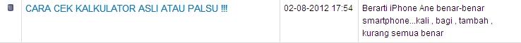 CARA CEK KALKULATOR ASLI ATAU PALSU !!!
