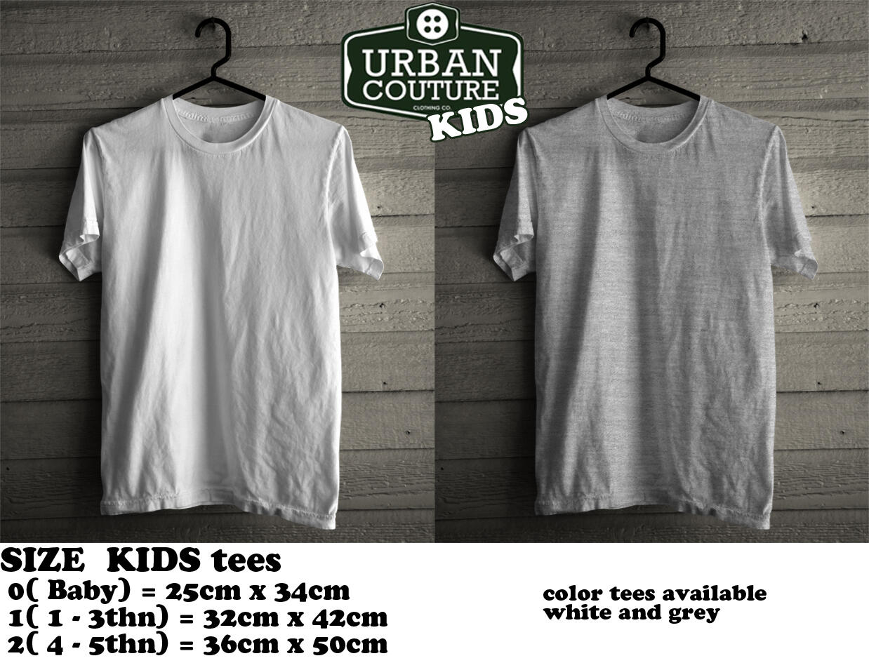 T-shirt Kids Edition Special from Urban Couture !! Pilih kesukaan Anak Anda ! Ready !