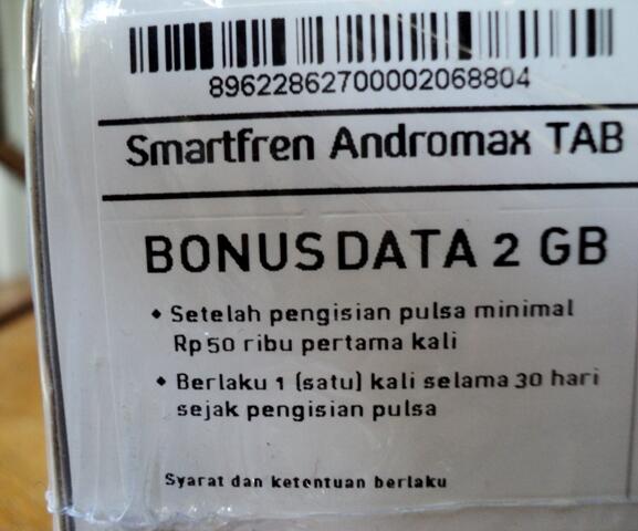 TABLET 7 INCH MURAH SMARTFREN ANDROTAB max tab BARU CUMA 1,46JUTA JOGJA
