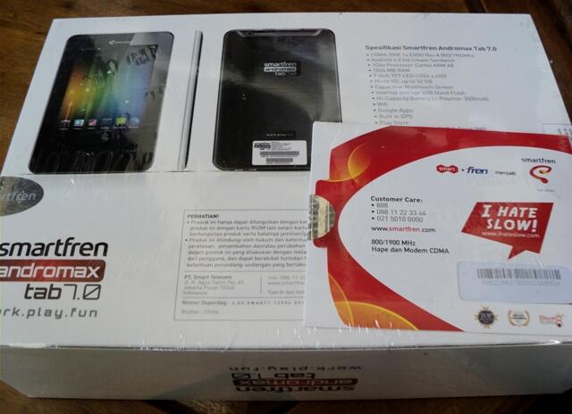 TABLET 7 INCH MURAH SMARTFREN ANDROTAB max tab BARU CUMA 1,46JUTA JOGJA