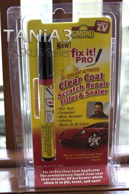 FIX IT PRO Pen Ajaib Baret Mobil Motor BLISTER Pack Aluminium Tube KUALITAS TERBAIK