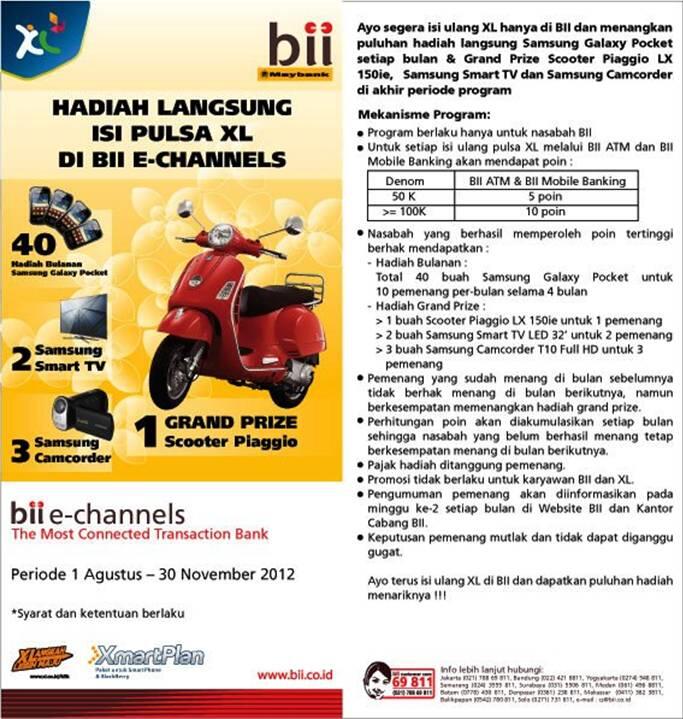 Isi ulang pulsa dapet scooter piaggio masuk sini gan! asli!