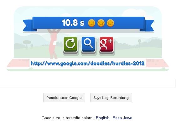 medali emas di logo Google