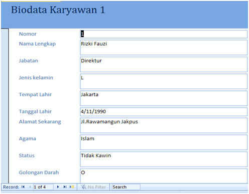Belajar microsoft access 2007