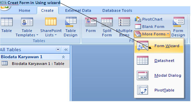 Belajar microsoft access 2007