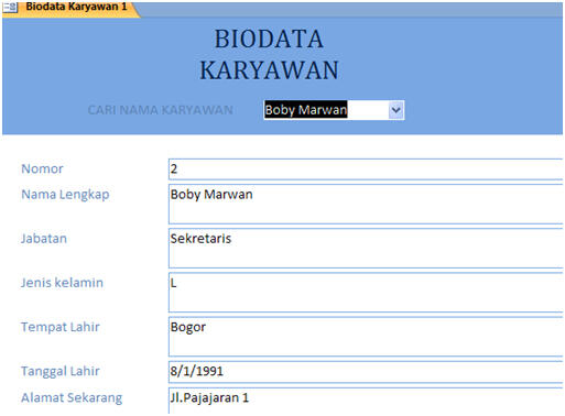 Belajar microsoft access 2007