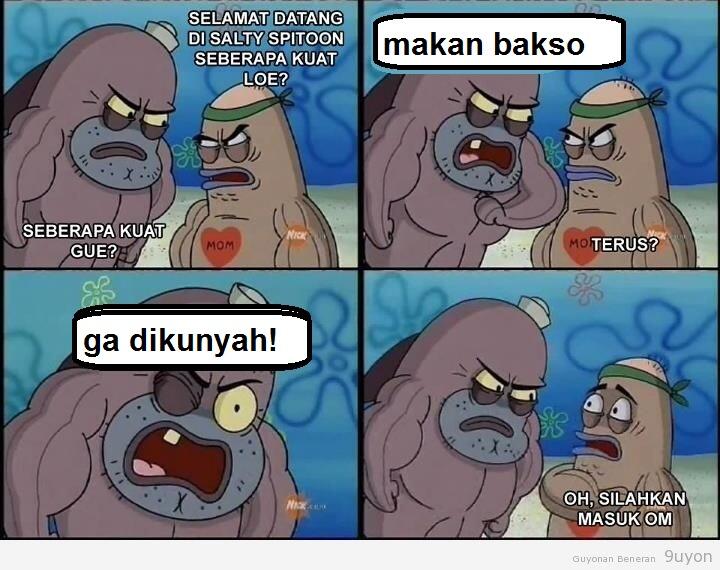 Komik strim spongebob SUPER LUCU!!!!! pt.1