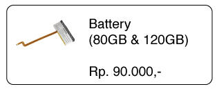 SparePart iPod Classic Paling Lengkap