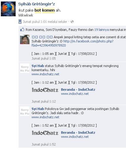 Ternyata BOT Ga Cuma Di KASKUS, Di Facebook Juga Ada. WTF??