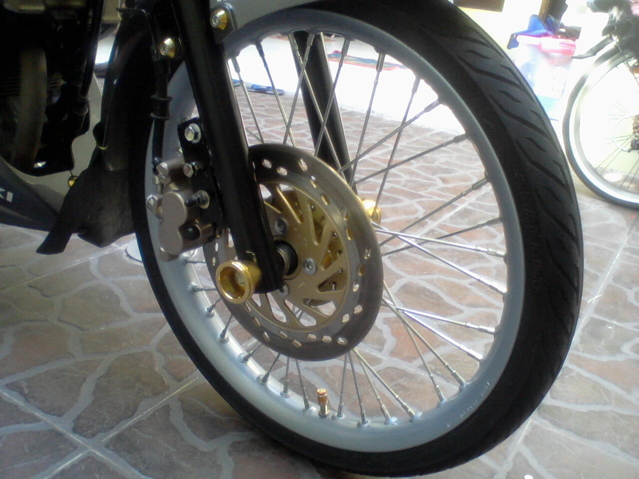 Velg TDR depan, COMET belakang satria fu pnp, banyak bonus 