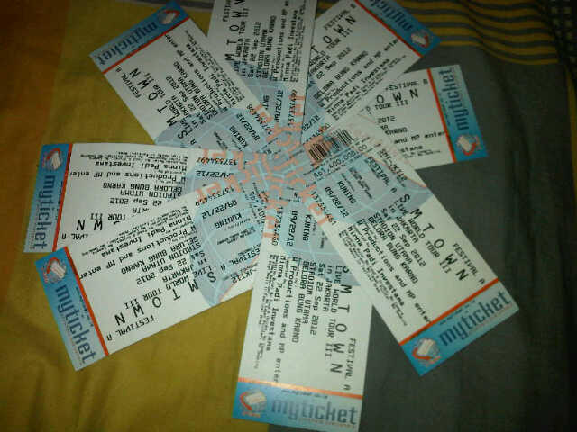 Jual Tiket Festival B SMTOWN Jakarta 22 September 2012 (langsung dalam bentuk tiket)