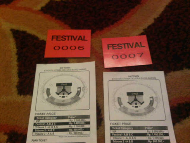 Jual Tiket Festival B SMTOWN Jakarta 22 September 2012 (langsung dalam bentuk tiket)