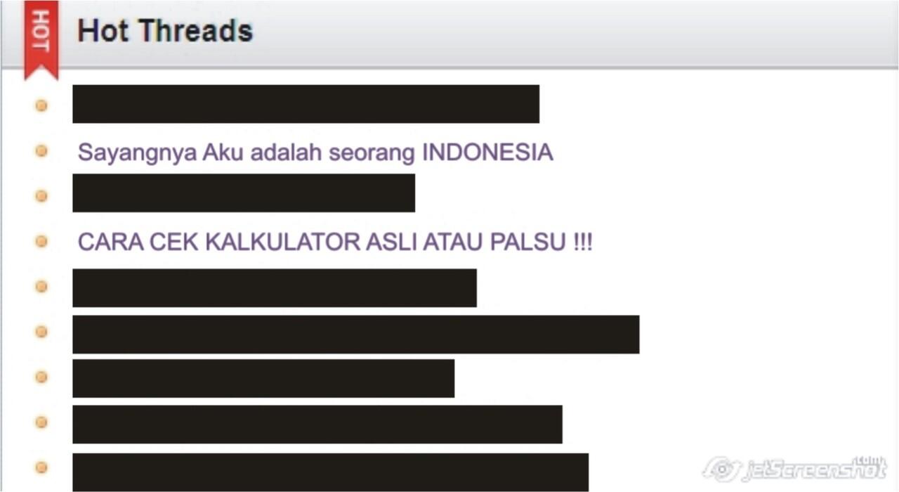 Sayangnya Aku adalah seorang INDONESIA