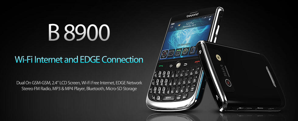 Handphone BEYOND B8900 aka Replikanya BB Javelin White 2nd (WIFI)