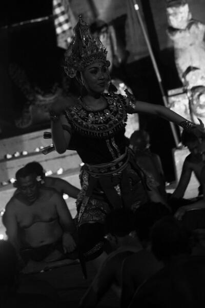 black and white are more colorfull than people tought. balinese dances