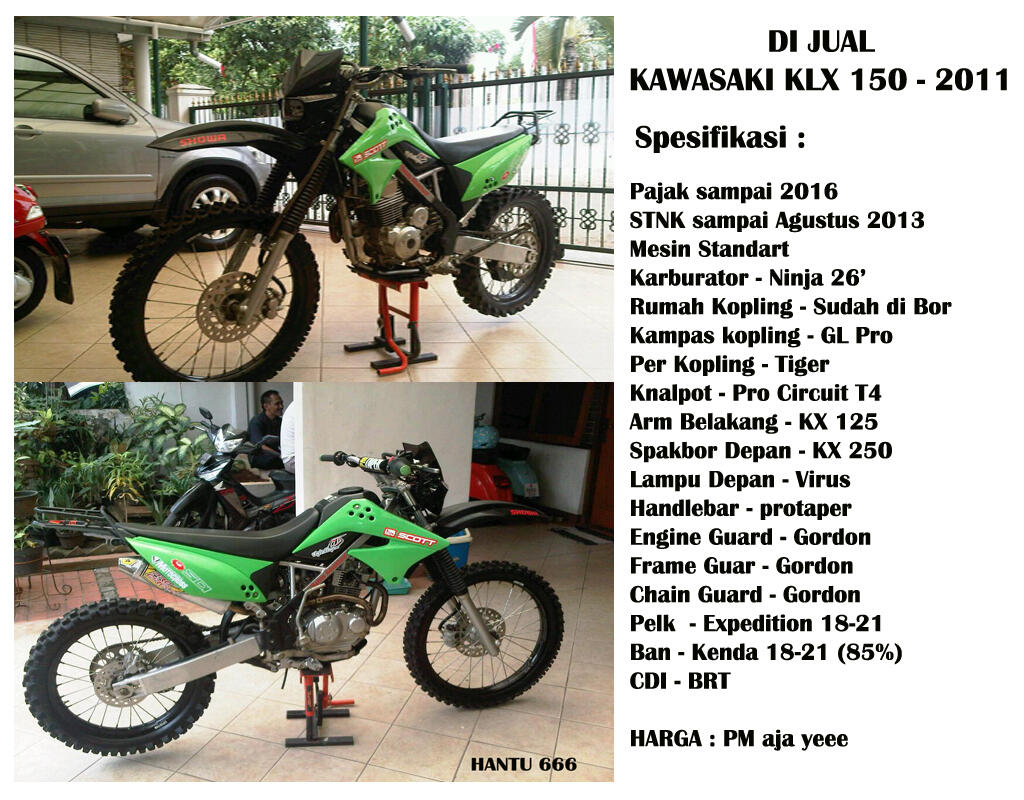 KAWASAKI KLX 150 tahun 2011