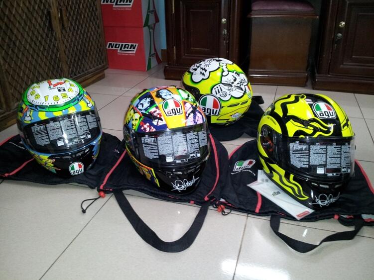 Helm AGV K3 V.Rossi (chicken, Dreamtime, 5Continents,wake up,gothic white dll )