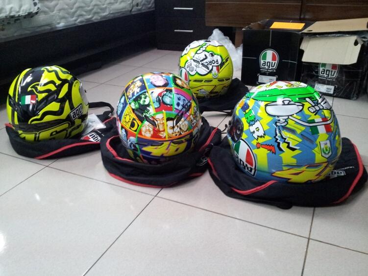 Helm AGV K3 V.Rossi (chicken, Dreamtime, 5Continents,wake up,gothic white dll )