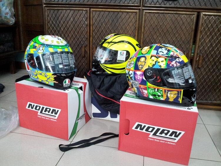 Helm AGV K3 V.Rossi (chicken, Dreamtime, 5Continents,wake up,gothic white dll )
