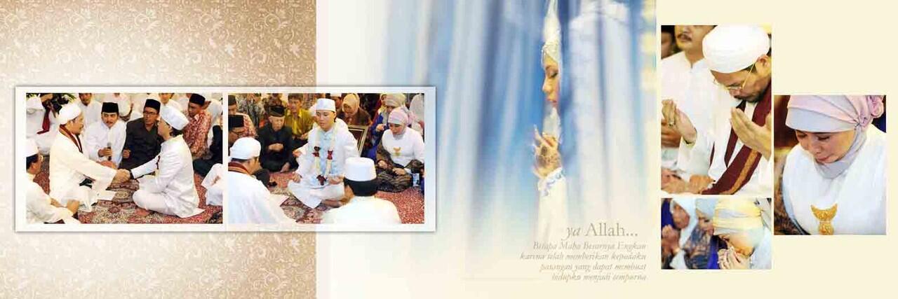 Hasil editan album wedding