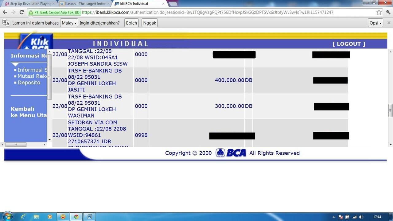 WTB bb gemini 8520 atau 9300