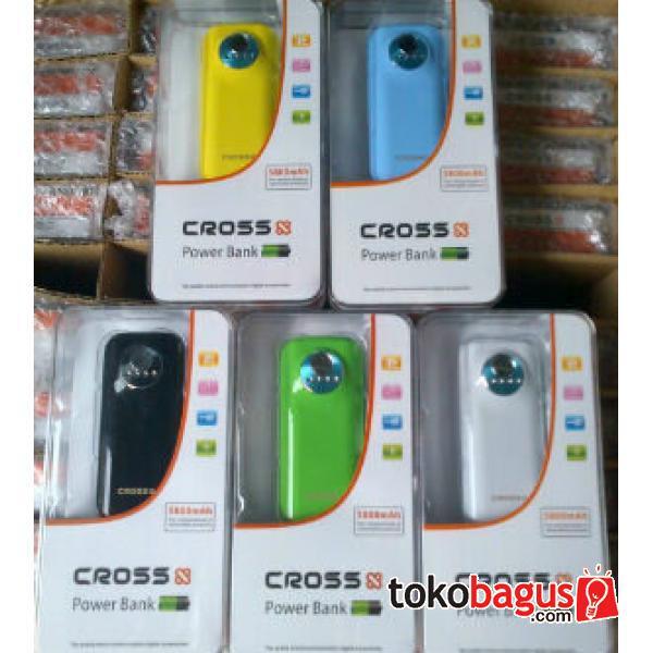 Power Bank Charge Portable Cross 5800 mah 8800 mah