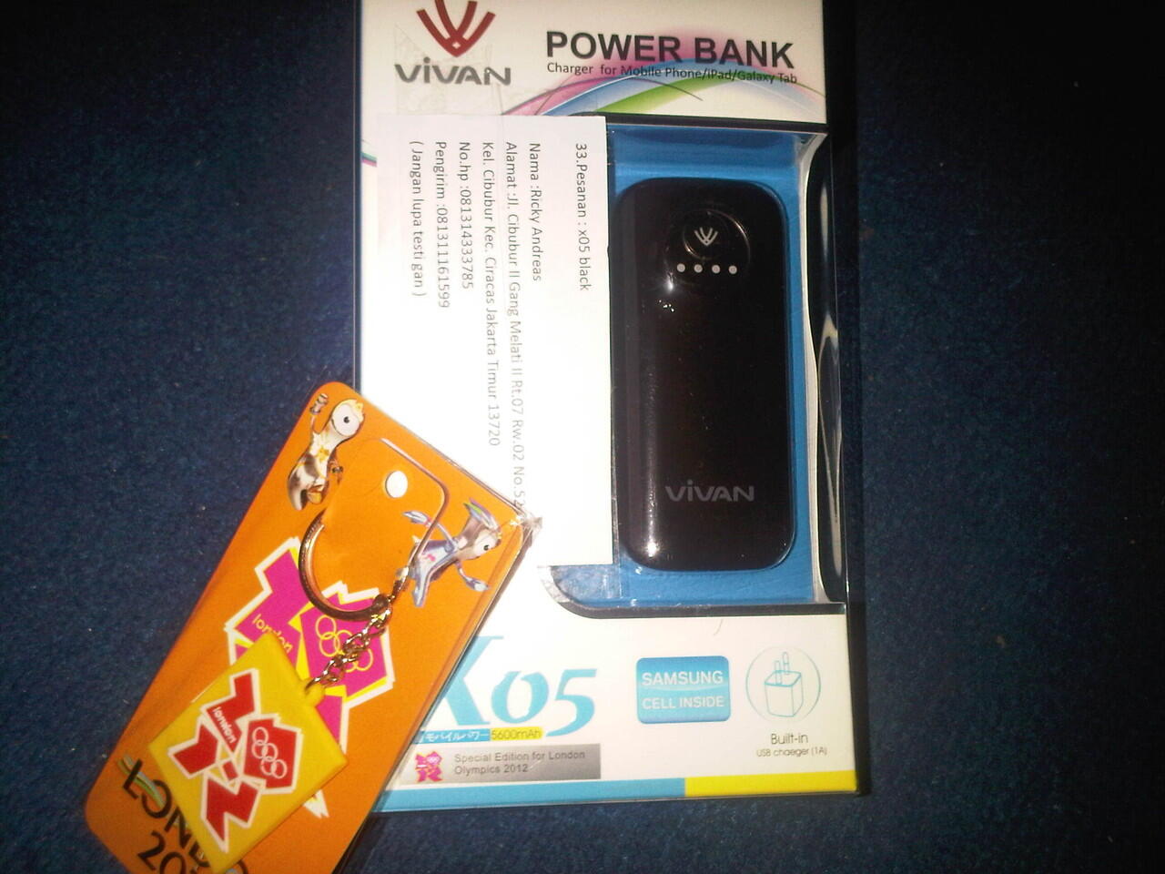 ORIGINAL VIVAN Charger mobil Watson,PortableCharger Powerbank 3000, 5600, 8400 murah!