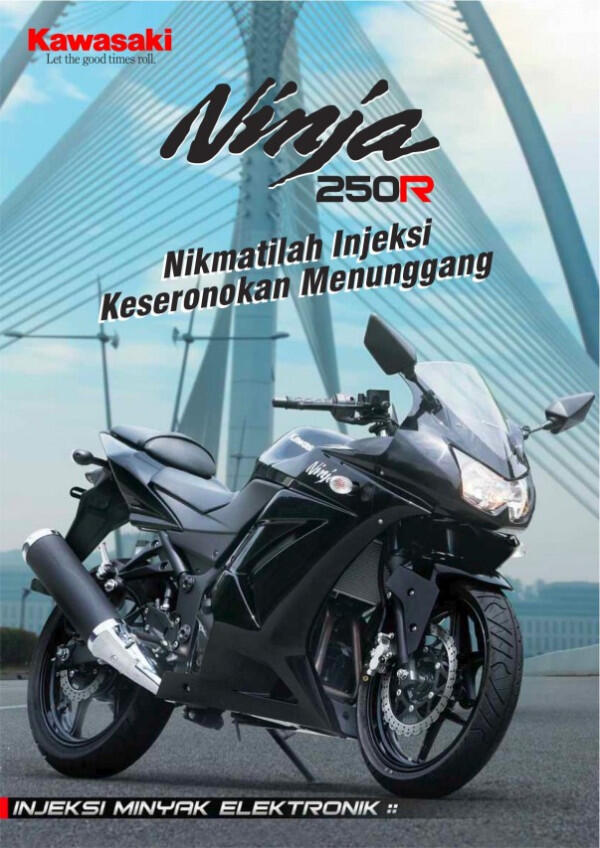 Tagline iklan motor Ninja di Malaysia bikin kesan sangarnya ilang.. :-|