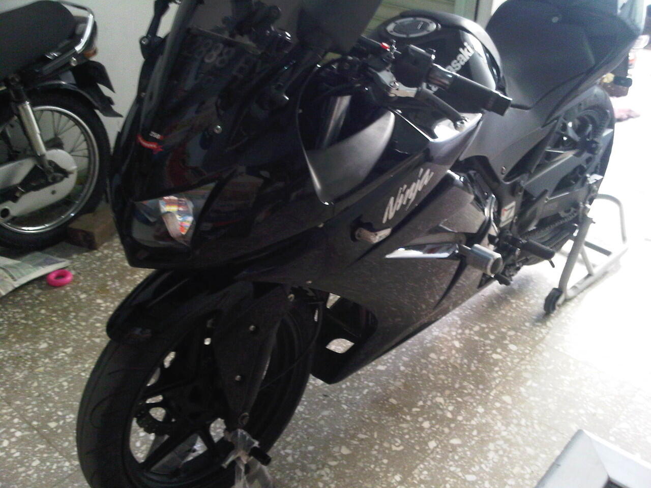 ninja 250r hitam 2008 low km bandung