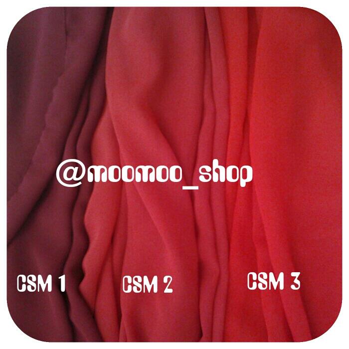 CHIFFON SHAWL POLOS dan MOTIF
