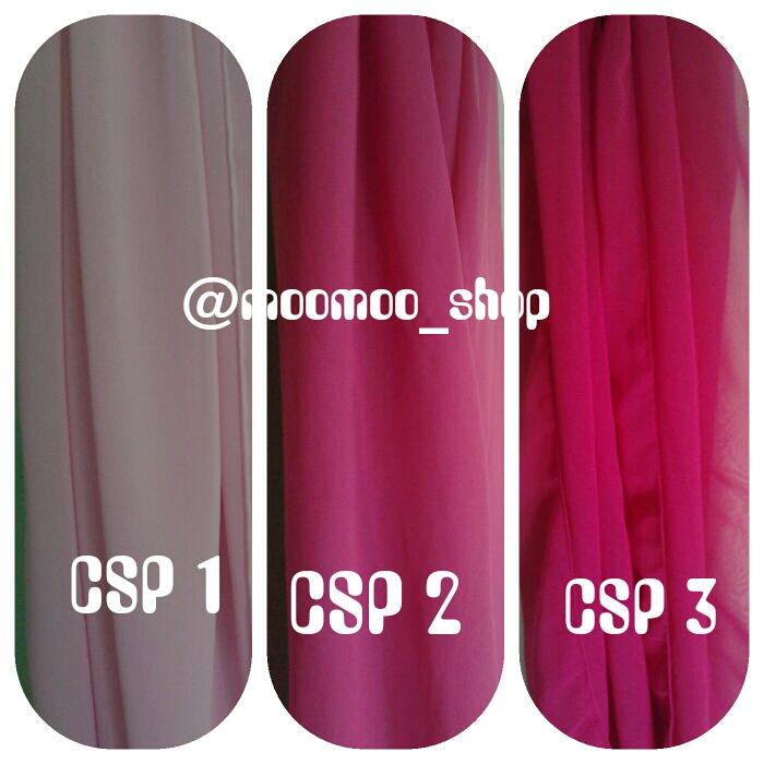 CHIFFON SHAWL POLOS dan MOTIF