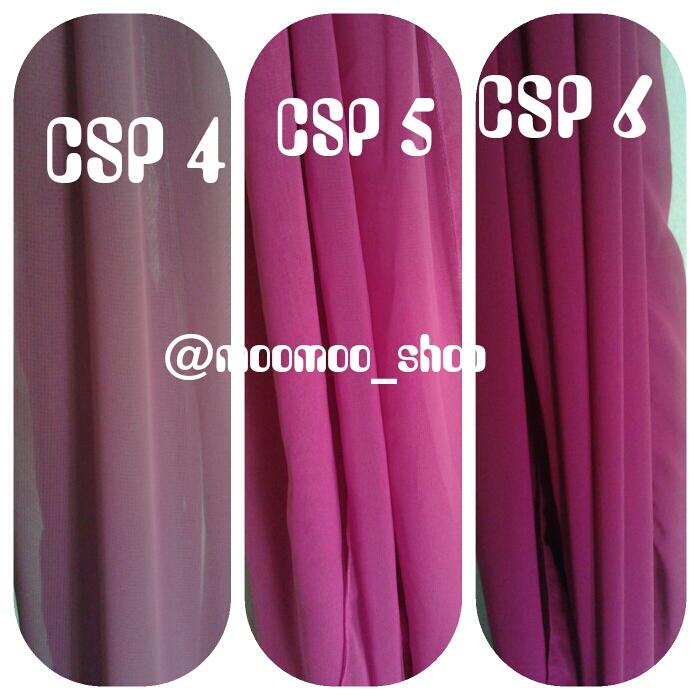 CHIFFON SHAWL POLOS dan MOTIF