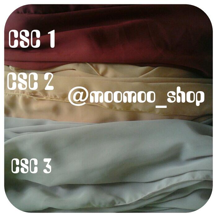 CHIFFON SHAWL POLOS dan MOTIF