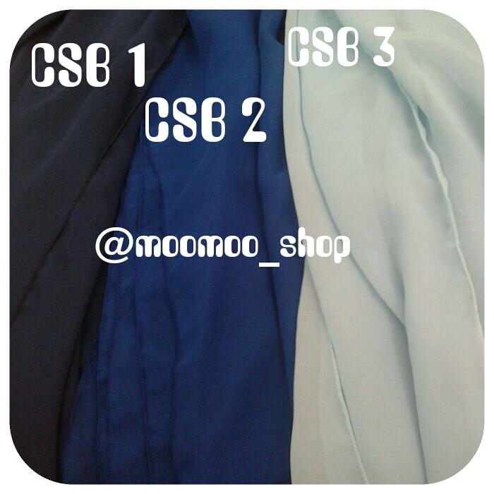 CHIFFON SHAWL POLOS dan MOTIF