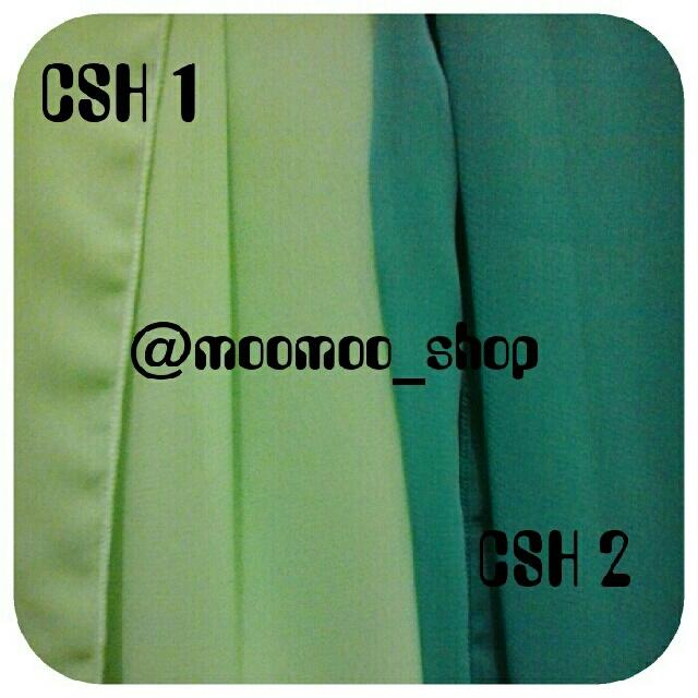 CHIFFON SHAWL POLOS dan MOTIF
