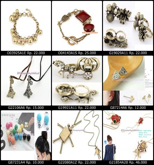 JUAL aksesoris/accessories impor KOREA HONGKONG murah merah!