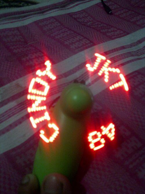 Kipas angin LED 6 Karakter