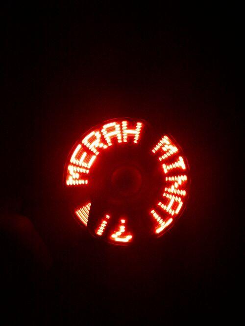 Kipas angin LED 6 Karakter