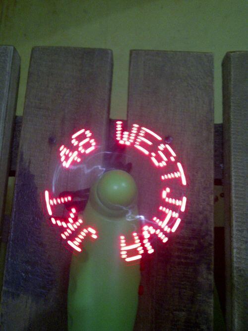 Kipas angin LED 6 Karakter