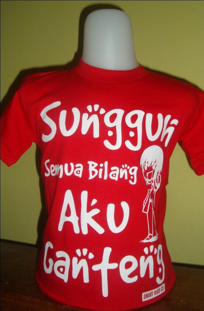 Terjual Kaos Anak2 kata2 lucu n unik.. Only 35k | KASKUS