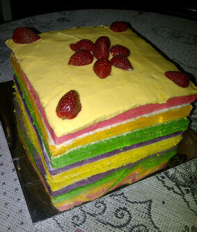(????) Rainbow Cake !! Kue Pelangi !! Bekasi (????)