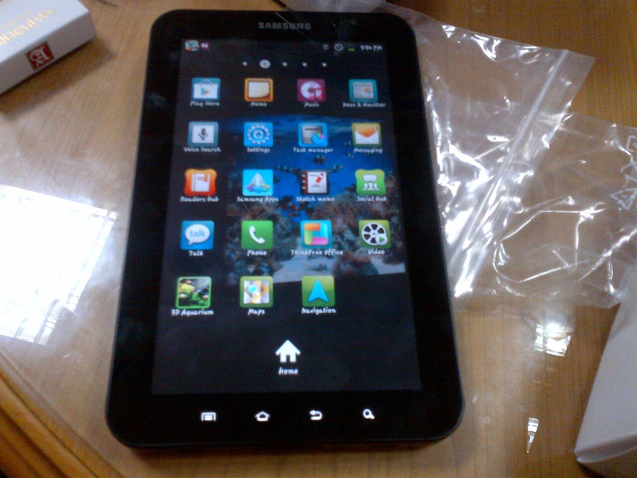 SAMSUNG GALAXY TAB P1000, FULLPACK EDITION, LENGKAP DAN MULUS