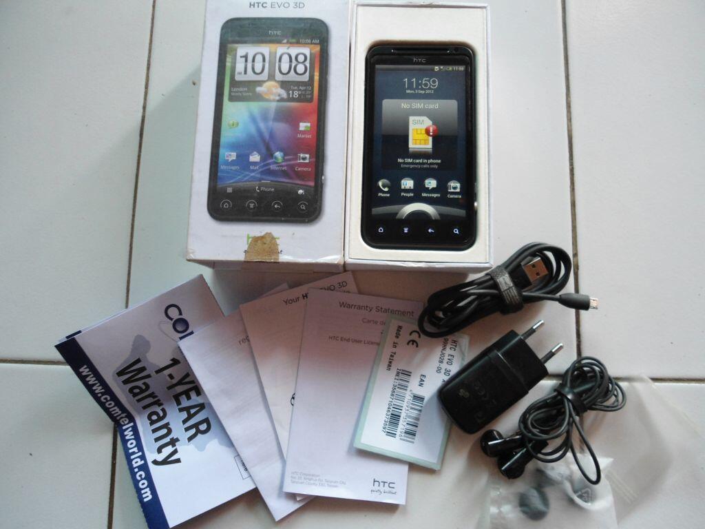 HTC evo 3D gsm fullset like new murrah
