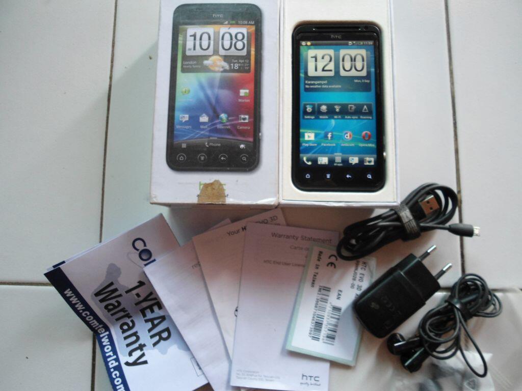 HTC evo 3D gsm fullset like new murrah