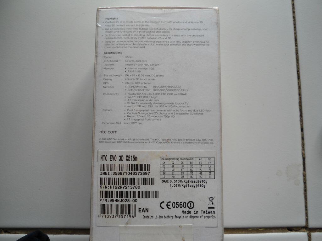 HTC evo 3D gsm fullset like new murrah