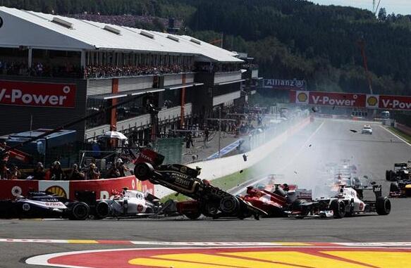 Kecelakaan F1 2012 Belgia: Romain Grosjean Dilarang Tampil Di Monza